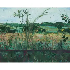 Ann Oram, FIFE FIELDS I, oil on board