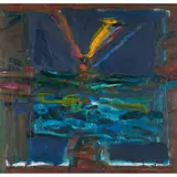 James D. Robertson, SUNSET AND SEA, oil on canvas