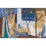 Caroline McNairn, UNTITLED (ABSTRACT), pastel, mixed media and collage