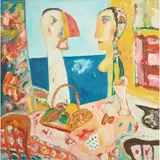 John Bellany, CONVERSATION PIECE - 1994/95, oil on canvas