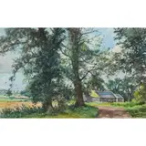 James McIntosh Patrick, AT DRON, CARSE OF GOWRIE, 1986, watercolour
