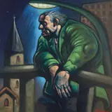 Peter Howson, THE NOBLE DOSSER, oil on canvas