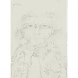 John Bellany, GRANDMOTHER, 1996, pencil