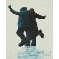 Alexander Millar, UNTITLED (DANCING IN THE STREET), oil on canvas