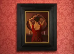Jack Vettriano, THE DRESSING MIRROR, 1998, oil on board