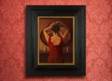 Jack Vettriano, THE DRESSING MIRROR, 1998, oil on board