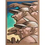 Peter Howson, GUEST, pastel on grey paper