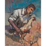 Archie Forrest, THE PRIZE, 2002, oil on canvas