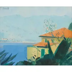 Archie Forrest, SOUTH OF FRANCE, oil on canvas