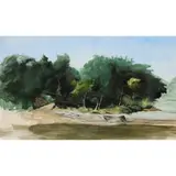James Morrison, NOKA KES - RIVER OF THE KINGFISHER, 1998, oil on board