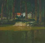 George Devlin, COTTAGE BY THE LOCH