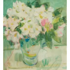 Gordon Bryce, WHITE RHODODENDRON, 1992, oil on canvas