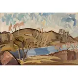 Ivon Hitchens, BLUE RIVER, 1932, oil on canvas