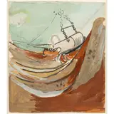 Graham Sutherland, DRAGLINE BUCKET EXCAVATING OVERBURDEN, 1943