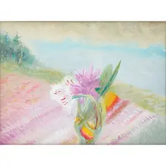 Winifred Nicholson, RHODODENDRONS, EIGG (PINK RHODODENDRONS), 1980, Oil on canvas