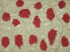 Bernard Cohen, MEMPHIS, 1961, oil on canvas