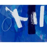 Wilhelmina Barns-Graham, MILLENIUM SERIES - BLUE II, 2000, screenprint on paper