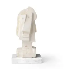 Bryan Ingham, MEDITERRANEAN HEAD, plaster on marble base