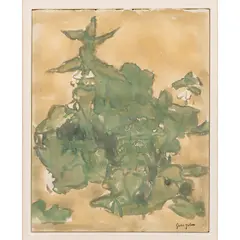 Gwen John, STUDY OF LAMIUM ALBUM (WHITE DEADNETTLE), watercolour and bodycolour on paper