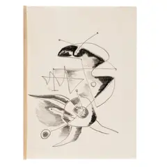 John von Wicht, UNTITLED, c.1950, black chalk on paper covered in tracing paper
