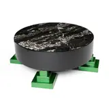'PARK LANE' COFFEE TABLE, DESIGNED 1983 by Ettore Sottsass, fiberglass and marble, sold Oct 2024
