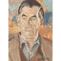 HUBERT COOK by Ronald Ossory Dunlop, 1963, oil on canvas, sold Jun 2024