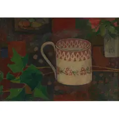 Duffy Ayers, WELSH MUG & IVY, oil on board