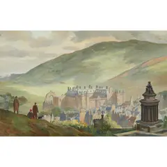 Charles Cundall, HOLYROOD, 1927, oil on board