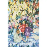 Margaret Isobel Wright, GAMES IN THE SHADE, watercolour