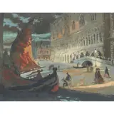 Charles Hodge Mackie, THE DUCAL PALACE, VENICE, Colour woodcut