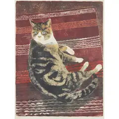 Sheila Robinson, TABBY, 1969, Linocut