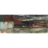 James Watt, CESSNOCK ARISEN, oil on canvas board