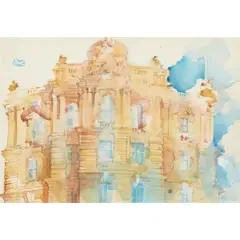 Hugh Buchanan, THE BANK OF SCOTLAND, 1982, watercolour and pencil