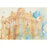 Hugh Buchanan, THE BANK OF SCOTLAND, 1982, watercolour and pencil