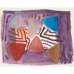 Mali Morris, STAR YARD IN AFRICA 1991-2, watercolour