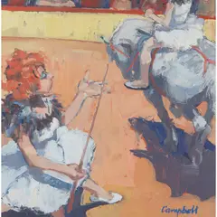 Catriona Campbell, CIRCUS, oil on board