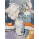 Gordon Bryce, ROSES (NEW DAWN), 2000, oil on canvas board