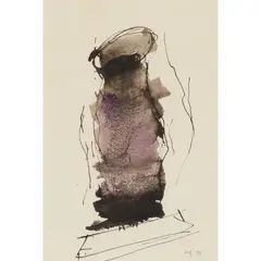 William Johnstone, LANDSCAPE TORSO, 1971, ink and wash