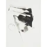 William Johnstone, MOVEMENT IN BLACK II, 1975, ink