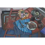 Christine McArthur, STILL LIFE, pastel on black paper