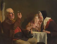 William Henry Knight, THE WHISKY TASTER, oil on panel