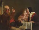 William Henry Knight, THE WHISKY TASTER, oil on panel