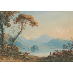 John Varley Jnr., KILCHERN CASTLE, LOCHE AWE, 1825, watercolour