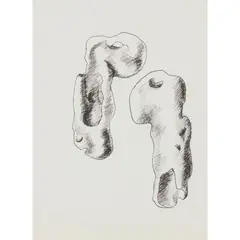 Benno Schotz, STUDY FOR SCULPTURE (4 INK DRAWINGS), each pen on paper