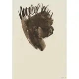 William Johnstone, MOVEMENT IN BLACK I, 1967, ink