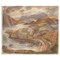 David Macbeth Sutherland, GRUINARD BAY, oil on canvas