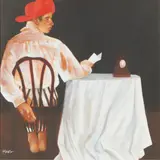 Alan King, CONTEMPLATION OF TIMES PAST, 2002, oil on board