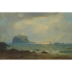 Duncan Cameron, THE BASS ROCK, oil on canvas