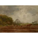 William Darling McKay, POTATO HARVESTING, EAST LOTHIAN, oil on canvas