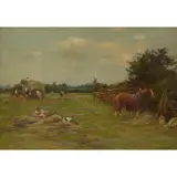 Charles Martin Hardie, MID-DAY REST, oil on board